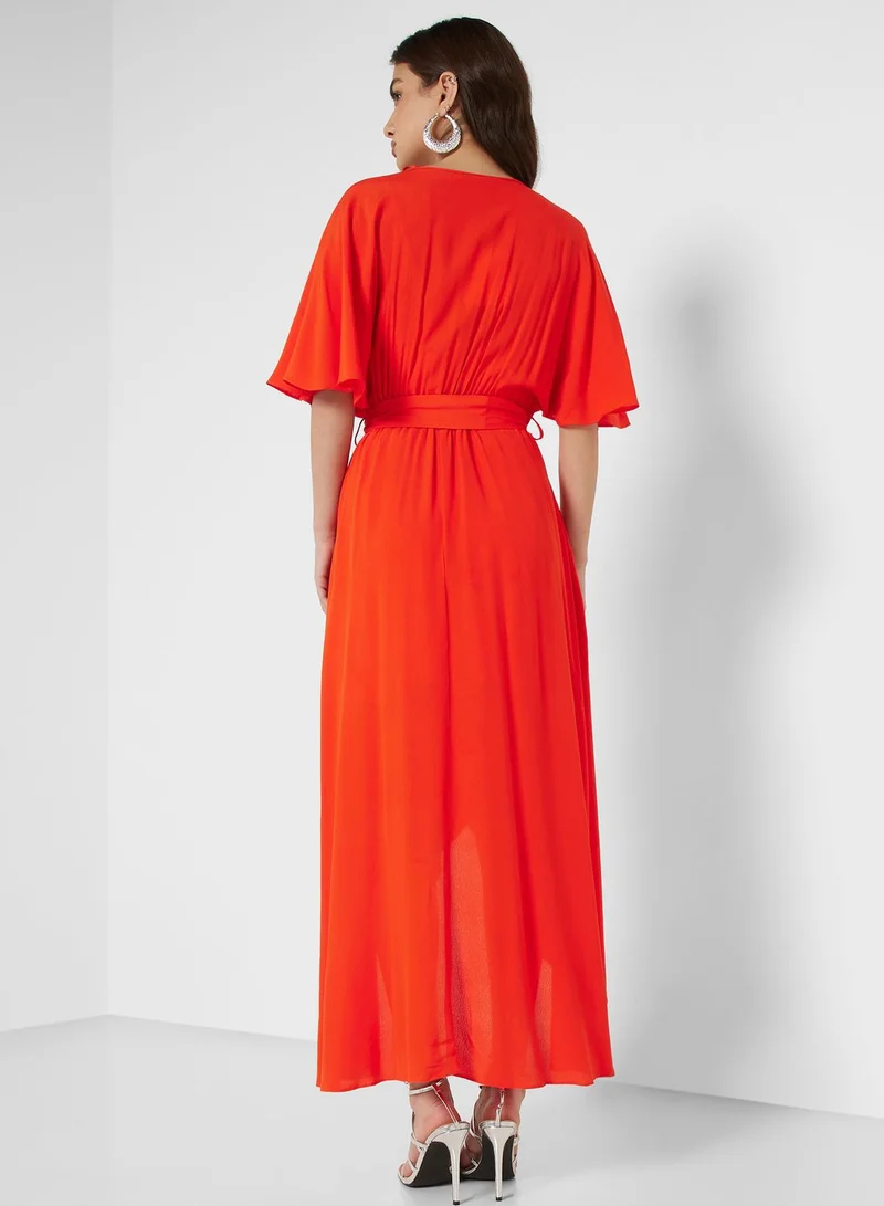 Nocturne Red Asymmetric Dress