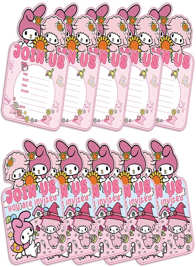 MUSNOW 20Pcs Melody birthday party supplies Invitation card for Melod birthday party decoration (invitations) - Image 1