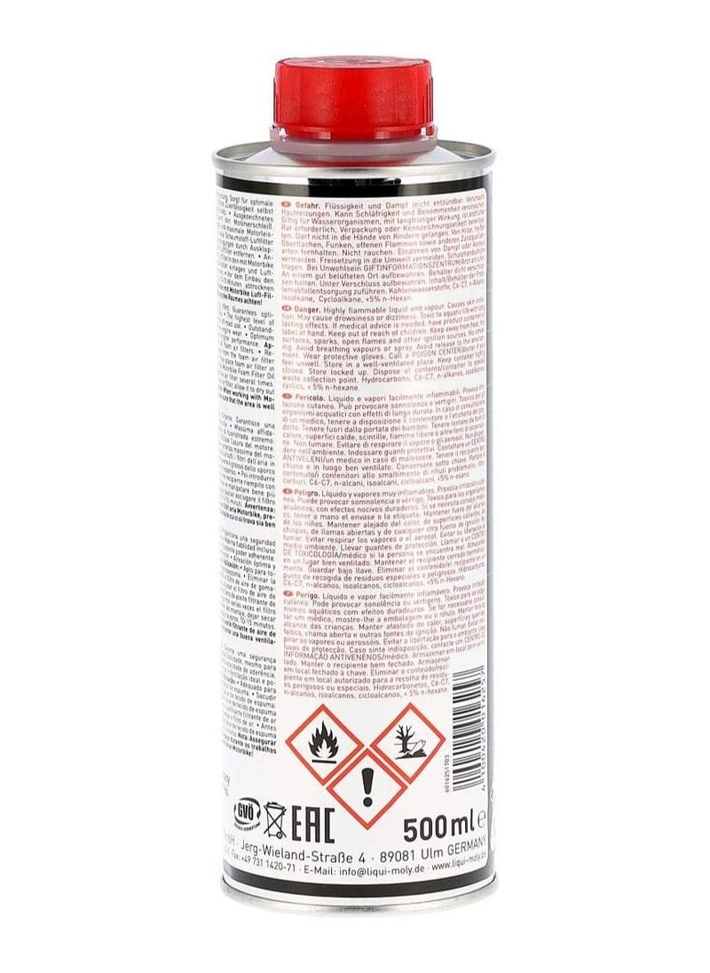 LIQUI MOLY MOTORBIKE LUFT-FILTER-OIL 500ml  - Image 2