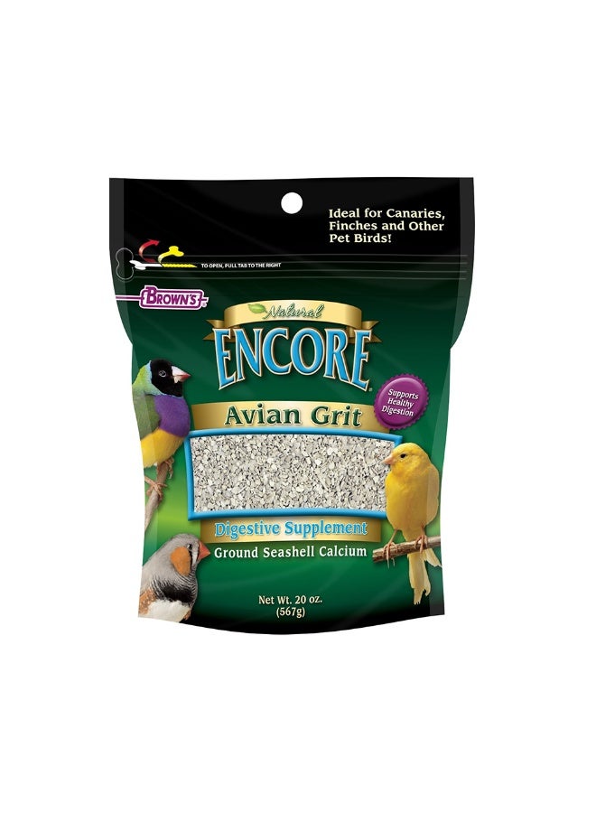 Browns Fortified Avian Gritplus Finches & Canaries 20 Oz