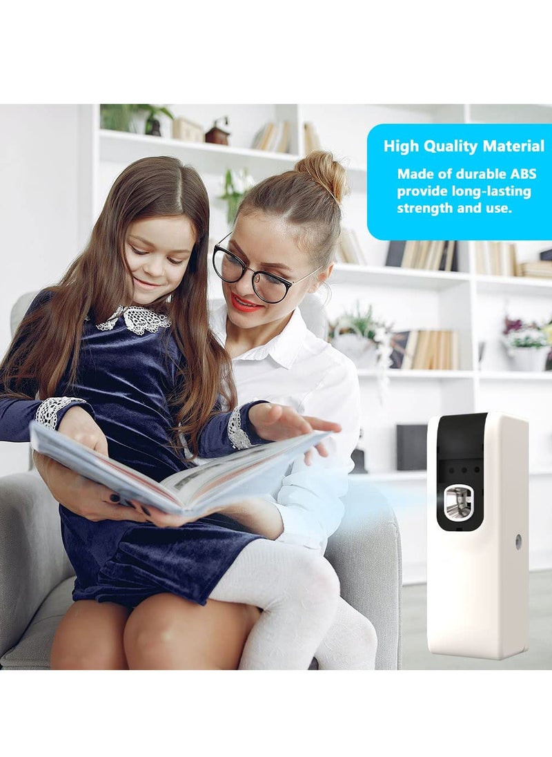 SYOSI - Automatic Air Freshener Spray Dispenser, Wall Mounted/Free Standing Auto Sensor Spray Dispenser for Bathroom Washroom Hotel Office (White) - Image 1