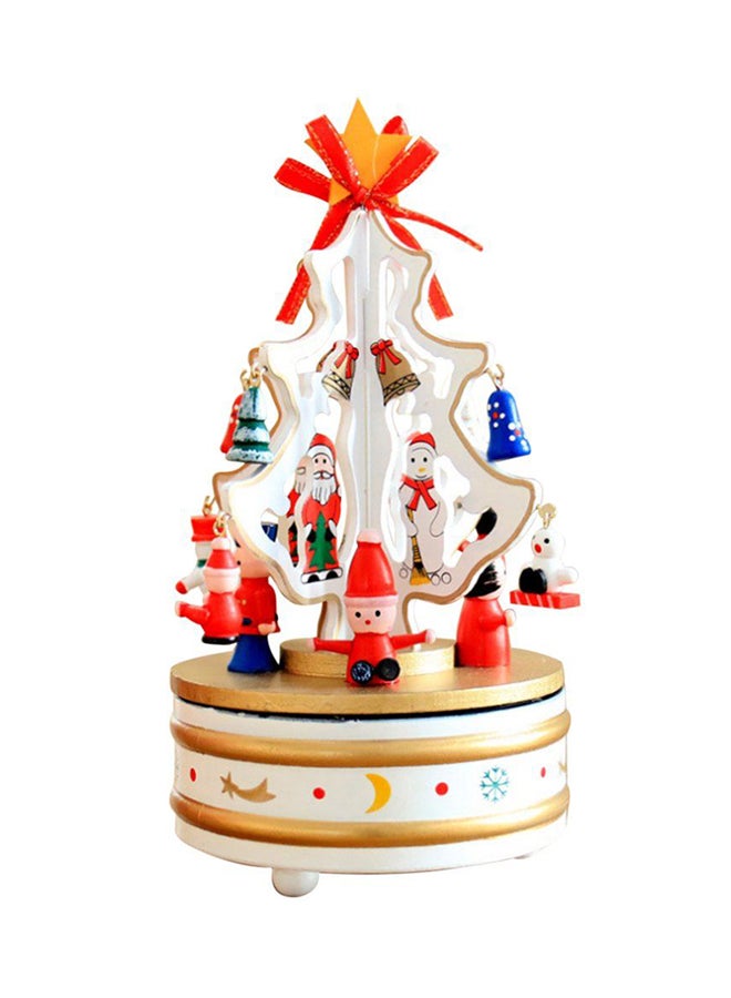 OUTAD Romantic Trees Music Box White/Red/Blue 21x11cm