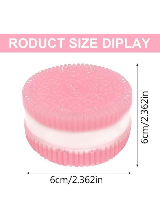 Kidszone Anti-Stress Squishy Biscuit Cookie Squeeze Decompression Fidget Toy (Pink) - Image 4