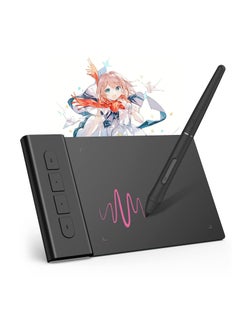 Drawing Tablet OSU Tablet, Portable Computer Graphics Tablets with 4 Shortcut Keys 8192 Levels Battery-Free Stylus Pen, 4x3 inch Digital Tablet Compatible with Window/Mac/Linux/Android for OSU Game