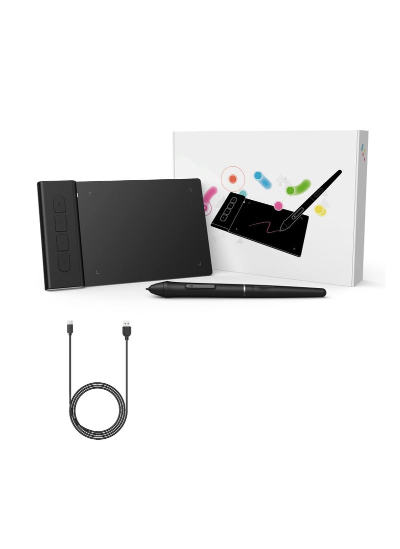 SYOSI - Drawing Tablet OSU Tablet, Portable Computer Graphics Tablets with 4 Shortcut Keys 8192 Levels Battery-Free Stylus Pen, 4x3 inch Digital Tablet Compatible with Window/Mac/Linux/Android for OSU Game - Image 1
