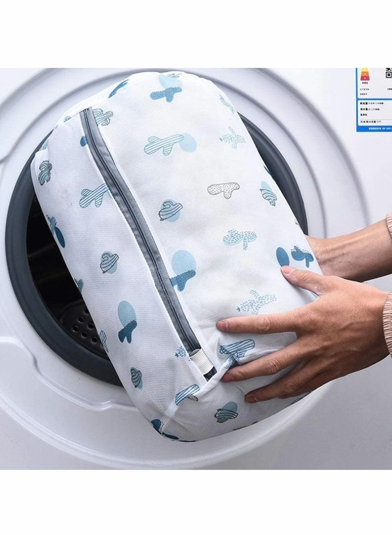 Y&D Laundry Bags, 6 Pcs Reusable Mesh with Premium Zipper, Cute Prints Travel Storage Organize Bag, for Laundry, Blouse, Bra, Hosiery, Stocking, Underwear, Lingerie, Shoe (Cactus)🌵【Protective clothing】O  - Image 5
