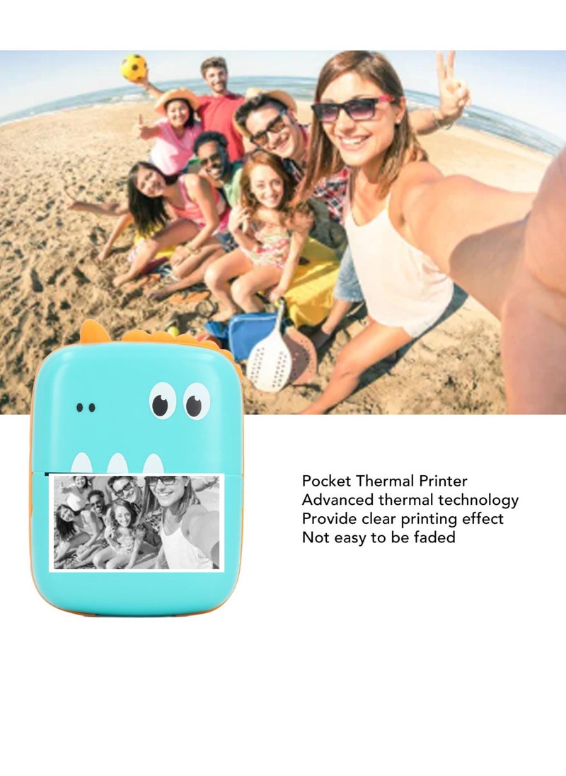 Velaurs Little Dinosaur Mini Convenient Printer Inkless Printing Bluetooth Connected Thermal Printer Toy  - Image 5