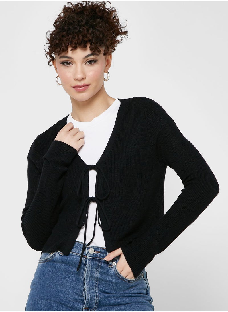 VERO MODA - Tie Detail Cardigan - Image 1