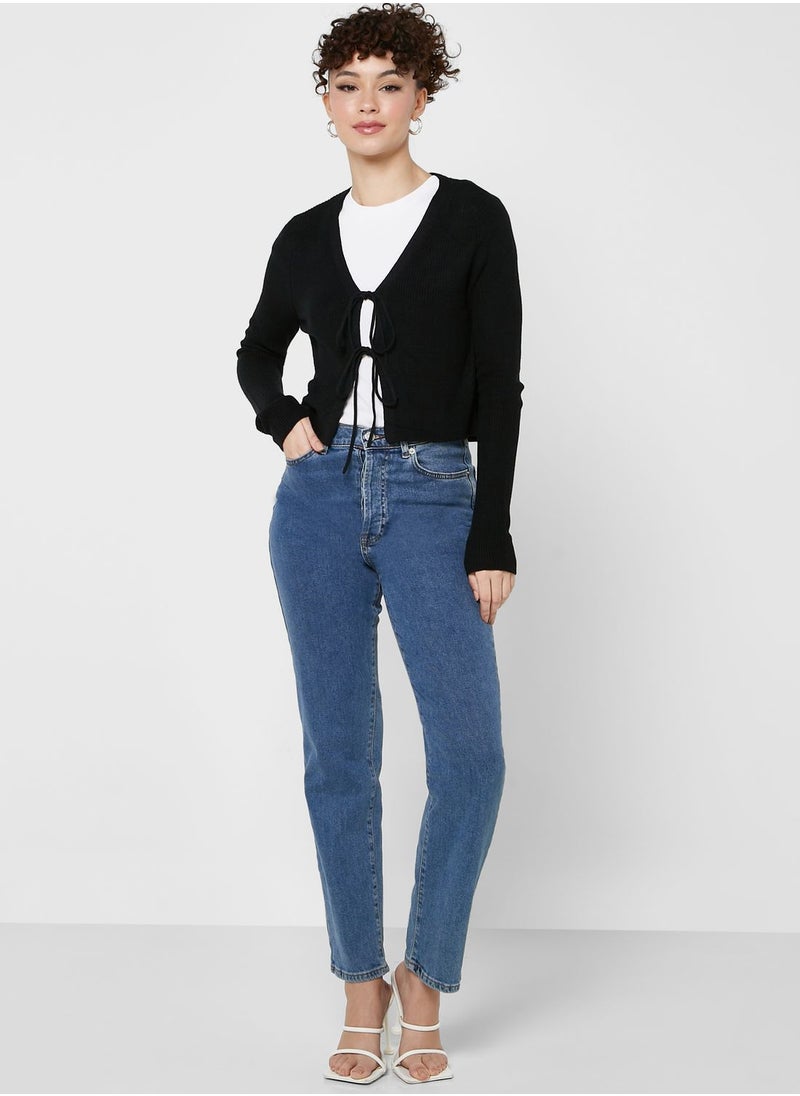 VERO MODA - Tie Detail Cardigan - Image 1
