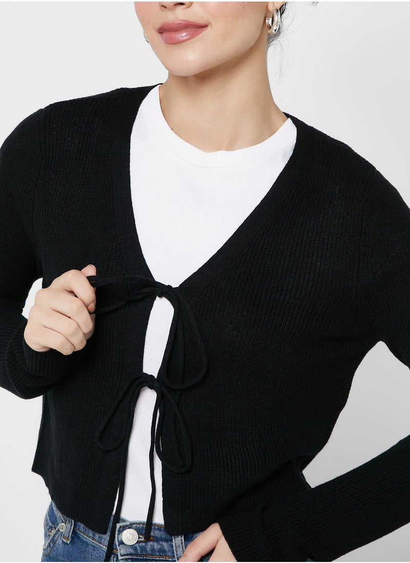 VERO MODA - Tie Detail Cardigan - Image 1