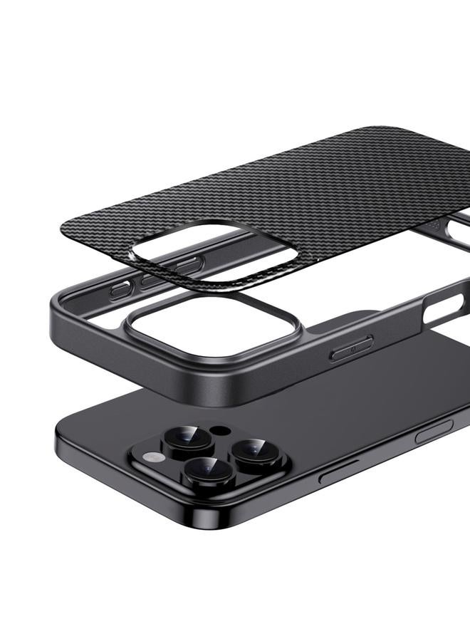 S-TOP Case For iPhone 15 Pro Pita Series TPU + PC Texture Phone Case - Image 4