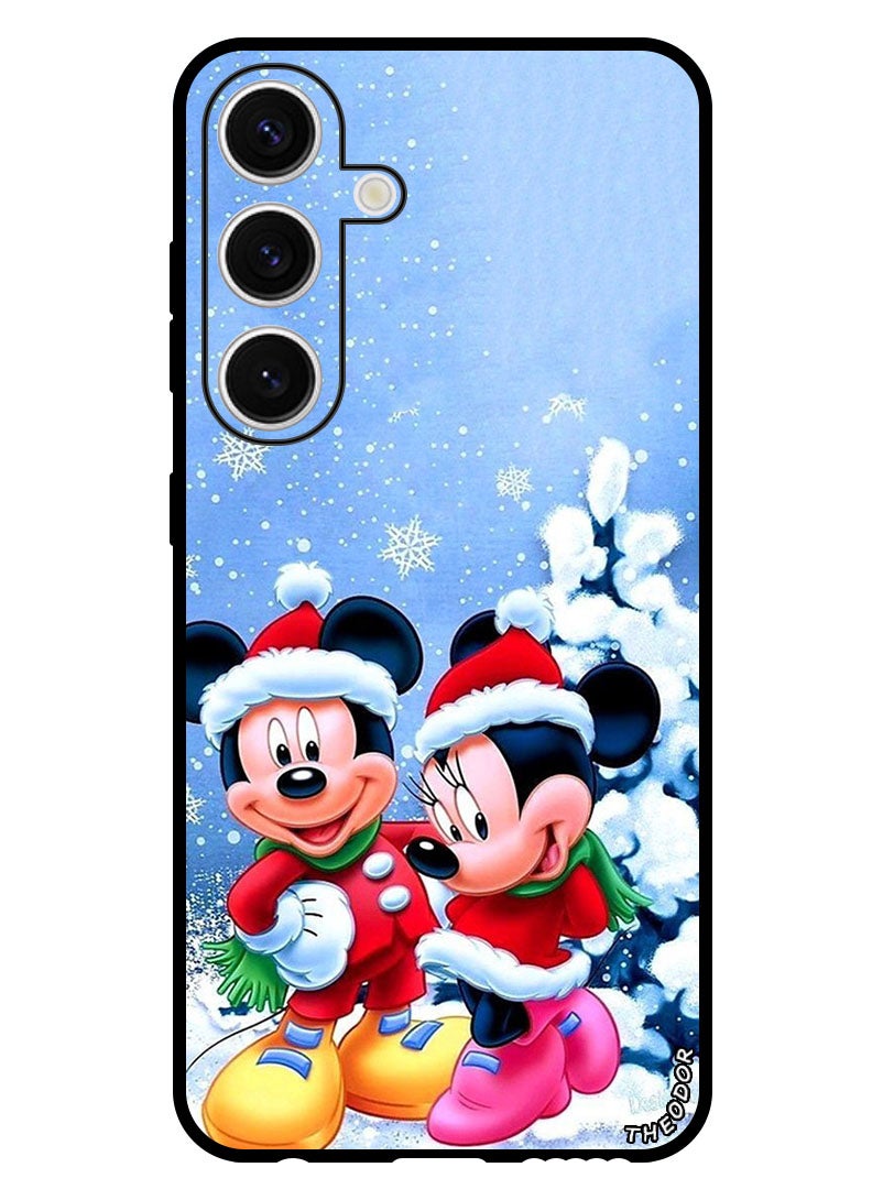 Theodor Protective Case Anti Scratch Shock Proof Bumper Cover For Samsung Galaxy S24 Mickey & Minnie Mouse - Image 1