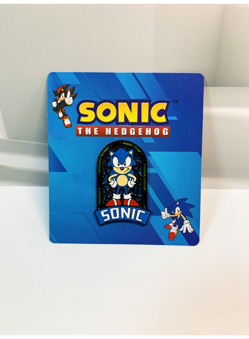 SONIC Cute Cartoon Character The Hedgehog Sonic Brooch Pin - Image 3