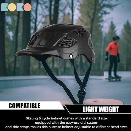 Koko Dragon Kids Skating & Cycling Helmet | Protective Gear for Boys & Girls (Black, Small 540 MM) - Image 5
