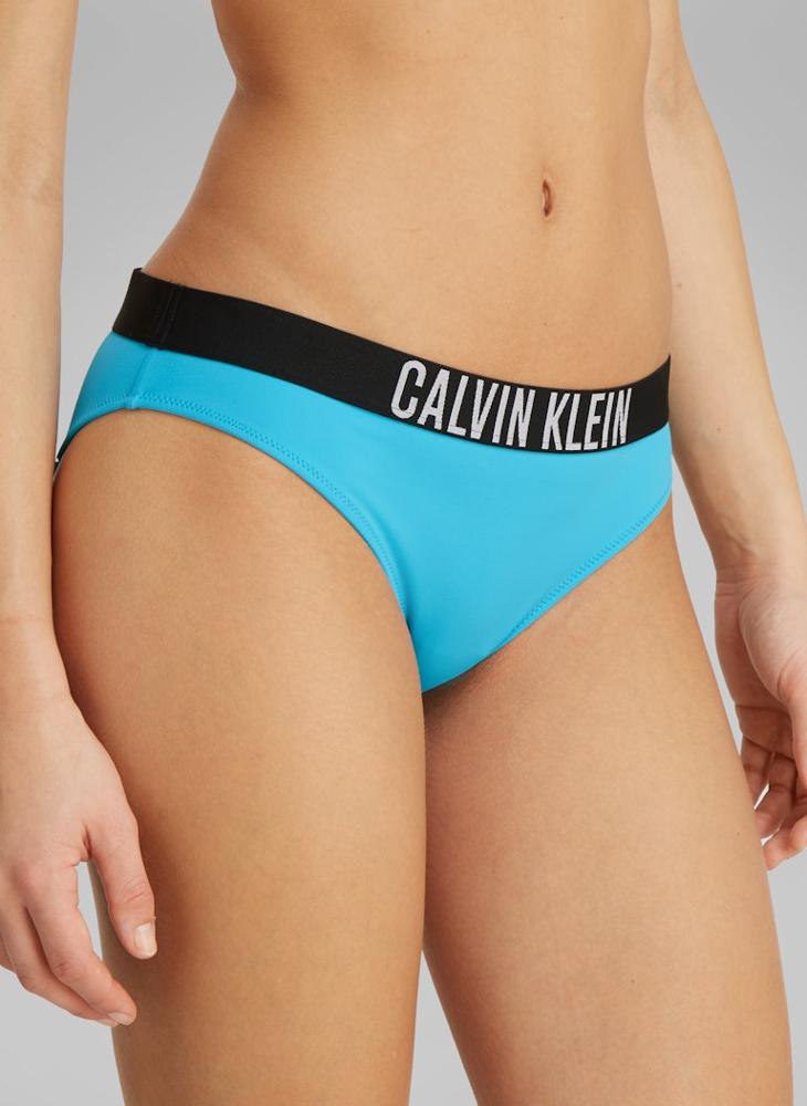 CALVIN KLEIN Logo High Leg Bikini Bottom  - Image 3