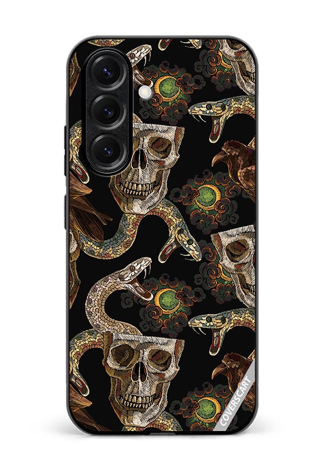VR CREATIVE Protective Case Cover For Samsung Galaxy S25 Plus Horror Art Design Multicolour