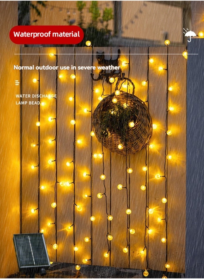 MODI Ball String Lights 180 LED Warm White Fairy Lights 8 Modes Waterproof Indoor Outdoor for Christmas Tree Decoration Garden Balcony Party Home Festive Lighting - Image 5