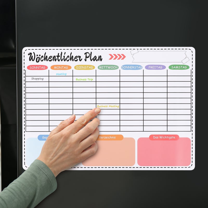 1 Weekly Planner For Fridge Dry Erase Board Calendar Fridge Calendar For Home School Office And Kitchen - Image 4
