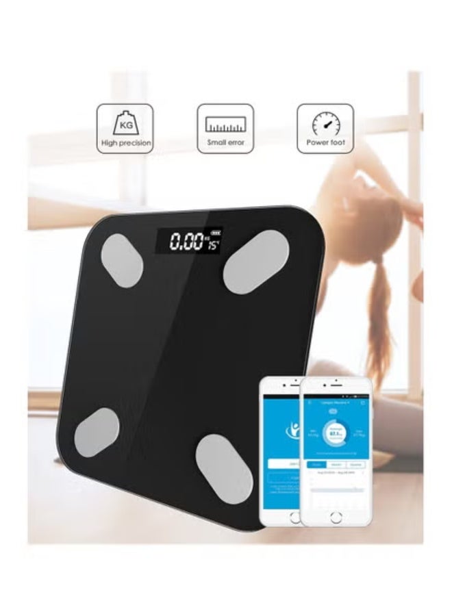 High-precision smart Bluetooth technology, ultra-thin LCD screen body weight scale with app for accurate monitoring - Image 1
