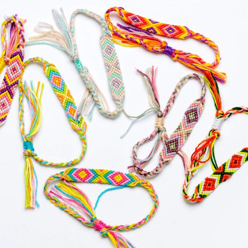 iShyan Woven Friendship Bracelets 20 Pcs Braided Bracelets Handmade Colorful Adjustable String Bracelets,1cm - Image 4