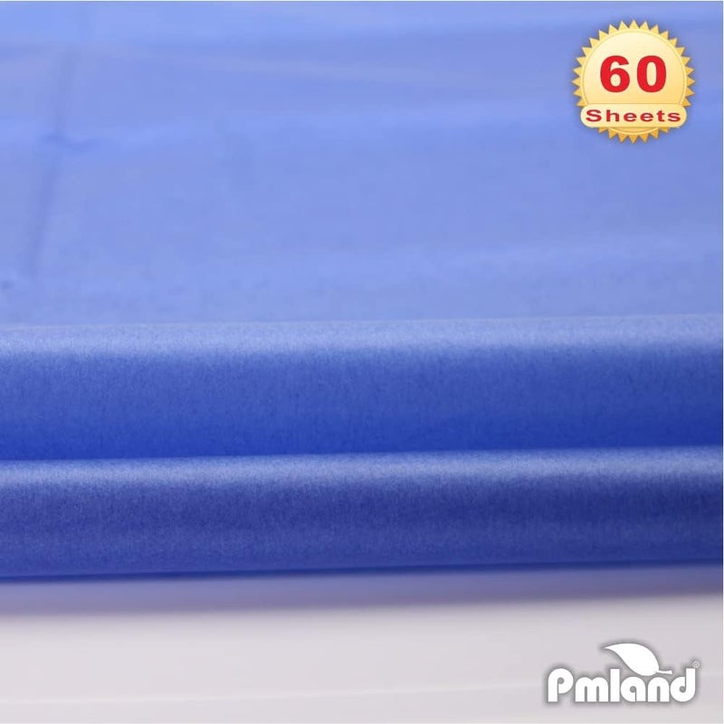 PMLAND Gift Wrapping Tissue Paper - Blue Color - 20 Inches x 26 Inches 60 Sheets - Image 3