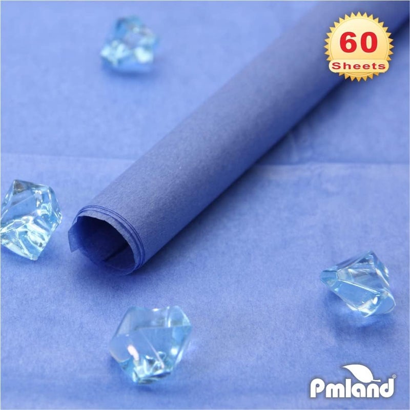PMLAND Gift Wrapping Tissue Paper - Blue Color - 20 Inches x 26 Inches 60 Sheets - Image 5