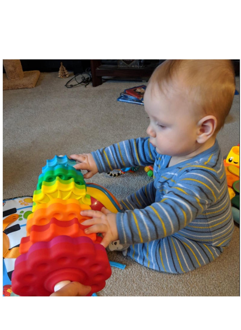 لعبة دوران للأطفال لعبة تكديس للأطفال والرضع ألعاب تعليمية للأطفال الصغار لعبة عجلة الدوران لتطوير التركيز والمهارة العقلية التعلم التفاعلي ألعاب التكديس - Image 2