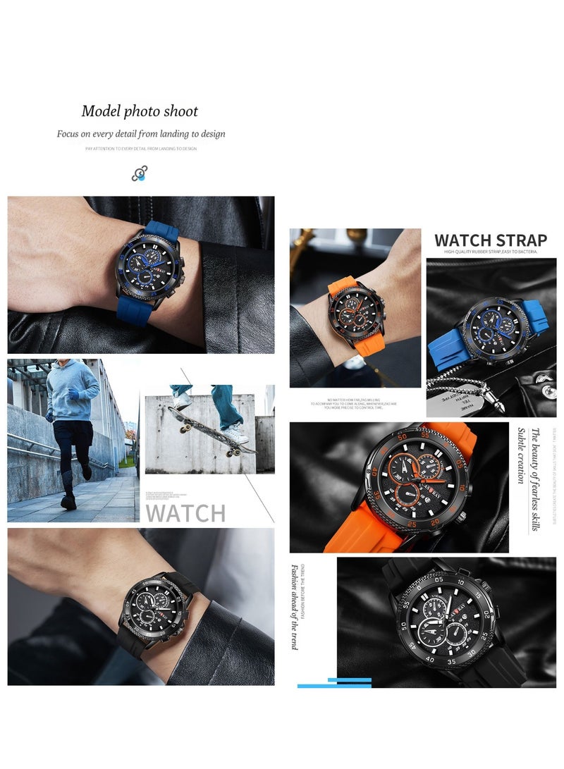 CASSRAY 2025 New Model Watch - Sporty, Fashionable and Cool Men's Watch - Rubber Strap - Image 3