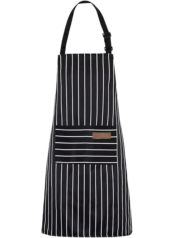 إي سي في في مريلة عمل من القماش شديدة التحمل لكامل الجسم مع أشرطة قابلة للتعديل وجيوب كبيرة للرجال والنساء، مريلة عمل خشبية للرجال - Image 1