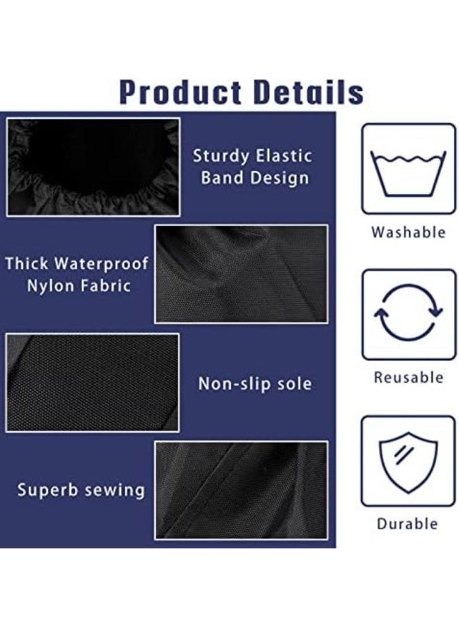 2Pcs Fracture Walking Boot Cover Recovery Shoes Covers Waterproof Rain for Walking Boot Brace Orthopedic Cover with Rubber Sole Reusable - Image 4