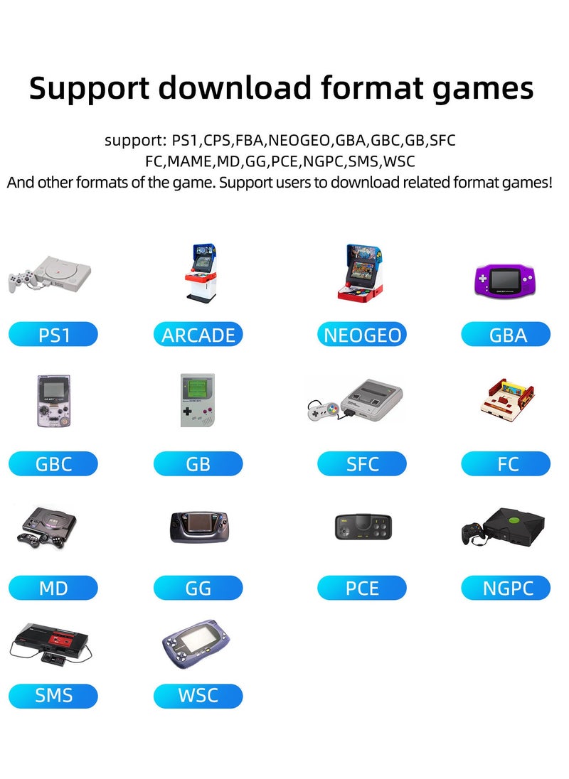 Miyoo - Miyoo Mini Plus+ Portable GBA Game PS1 Handheld Game Console(Black 64G) - Image 1
