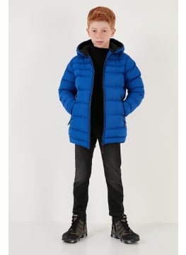 Lela Zippered Pocket Hooded Puffer Coat Boys' Coat 6492324  - Image 4