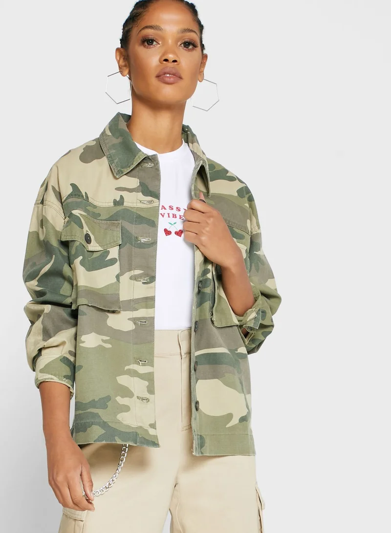 FOREVER 21 Camo Print Jacket