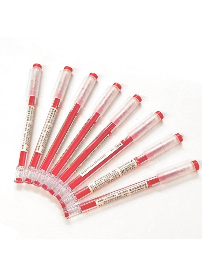BEMLP Gel Ink Pen Extra Fine Point Pens Ballpoint Pen 0.35Mm Red Liquid Ink Rollerball Gel Pens Premium Quick-Drying For Japanese Office School Stationery Supply 12 Packs - Image 2