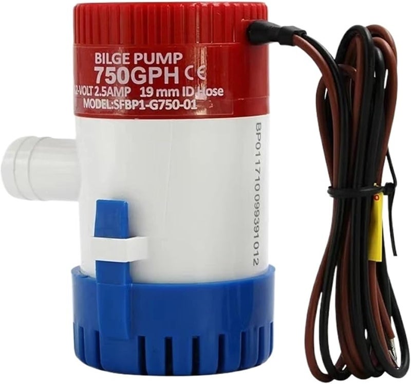 12V 750GPH Submersible Bilge Pump Mini Electric Water Pump For Boat Seaplane Motor Homes - Image 1