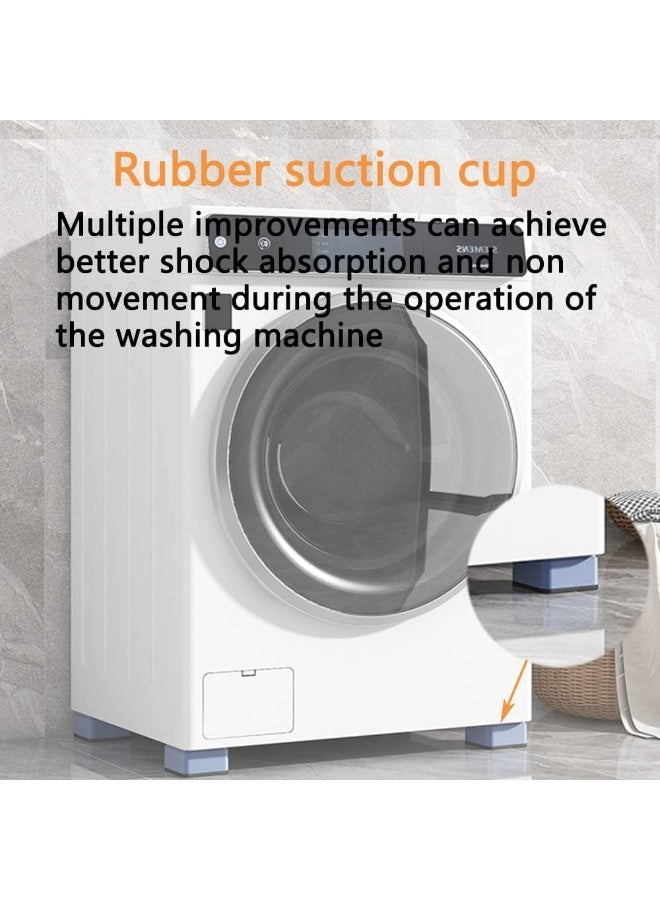 كيلا وسادات أقدام غسالة بوليفيا، 4 قطع من وسادات أقدام غسالة مقاومة للصدمات والضوضاء، سجادة تثبيت داعمة للغسالة، مناسبة للغسالات والمجففات - Image 3