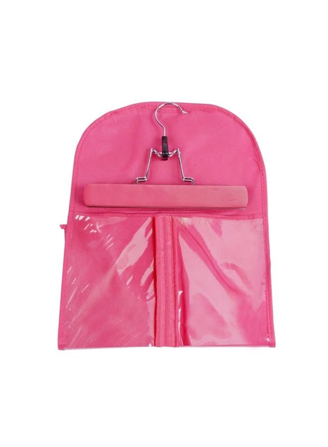 yantaisiyu Hair Extensions Storage Bag with Hanger Hair Extension Holder Wig Storage Bag Wig Bag (Pink) - Image 1