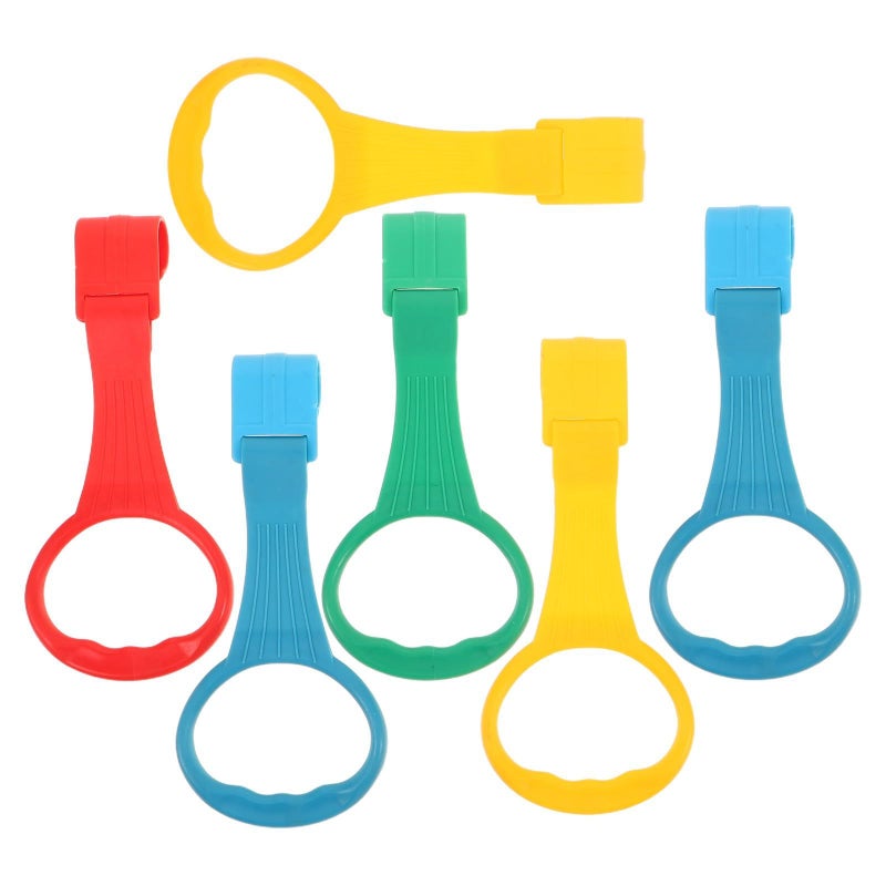 6pcs Baby Pull Up Rings Playpen Crib Walking Exercises Assistant Stand Up Hanging Tool for Infant - Image 2