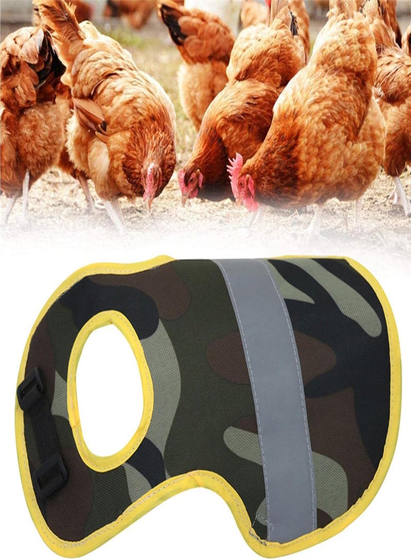 GGOOT 5 Pcs Adjustable Chicken Vest,Pet Reflective Vest Chicken Clothes | Poultry Hen Saddle Apron Protection Holder For Chicken Duck, Protect The Back Growth - Image 3
