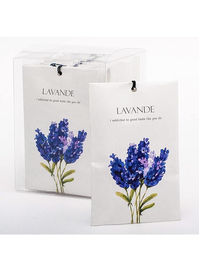 erorex Lavender Sachet 1Box 12Pcs Lavender Dried Flower Bag Scent Sachet Drawer Freshener Lavender Closet Air Freshener Scented Drawer Deodorizer Freshener For Drawers Closet Home Car Fragrance Product - Image 1