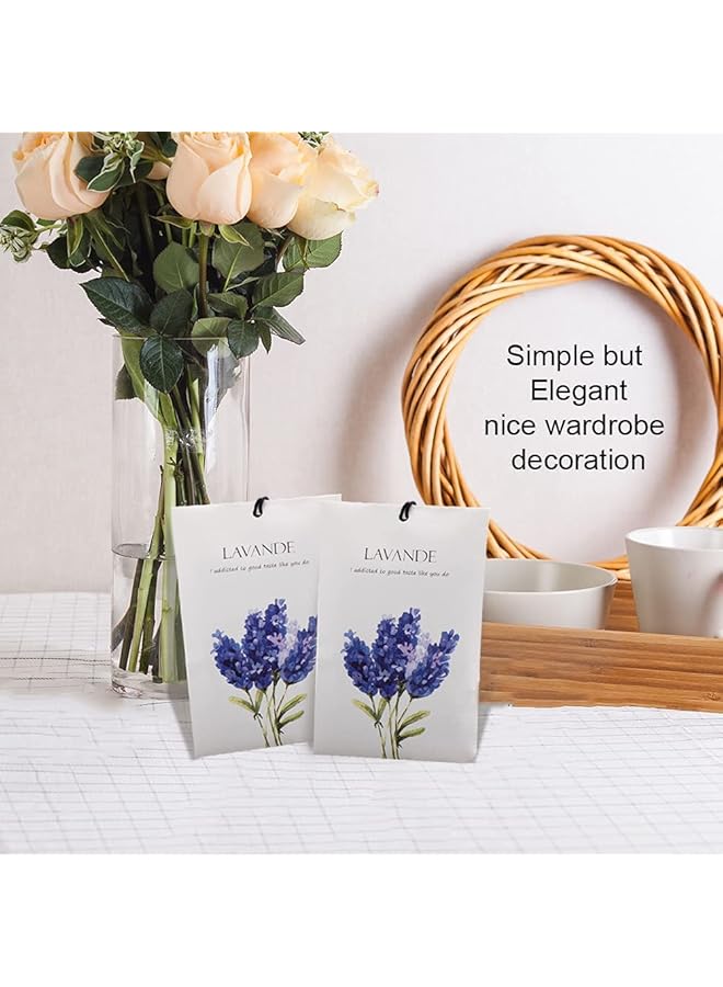 erorex Lavender Sachet 1Box 12Pcs Lavender Dried Flower Bag Scent Sachet Drawer Freshener Lavender Closet Air Freshener Scented Drawer Deodorizer Freshener For Drawers Closet Home Car Fragrance Product - Image 5