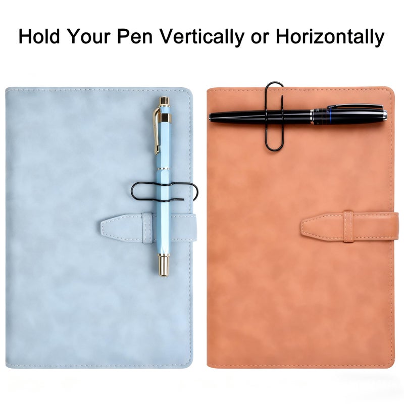 Wisdompro Pen Clip, 12 Pack Stainless Steel Pen Clip Holder for Notebook, Books, Journal, Clipboard, Paper, etc. - 2.6 x 0.7 inch (Black) - Image 4