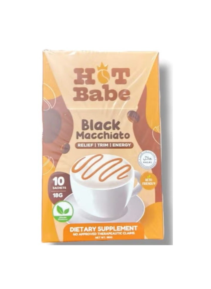 Hot Babe Black Macciato Dietary Supplement10 x 18g - Image 1