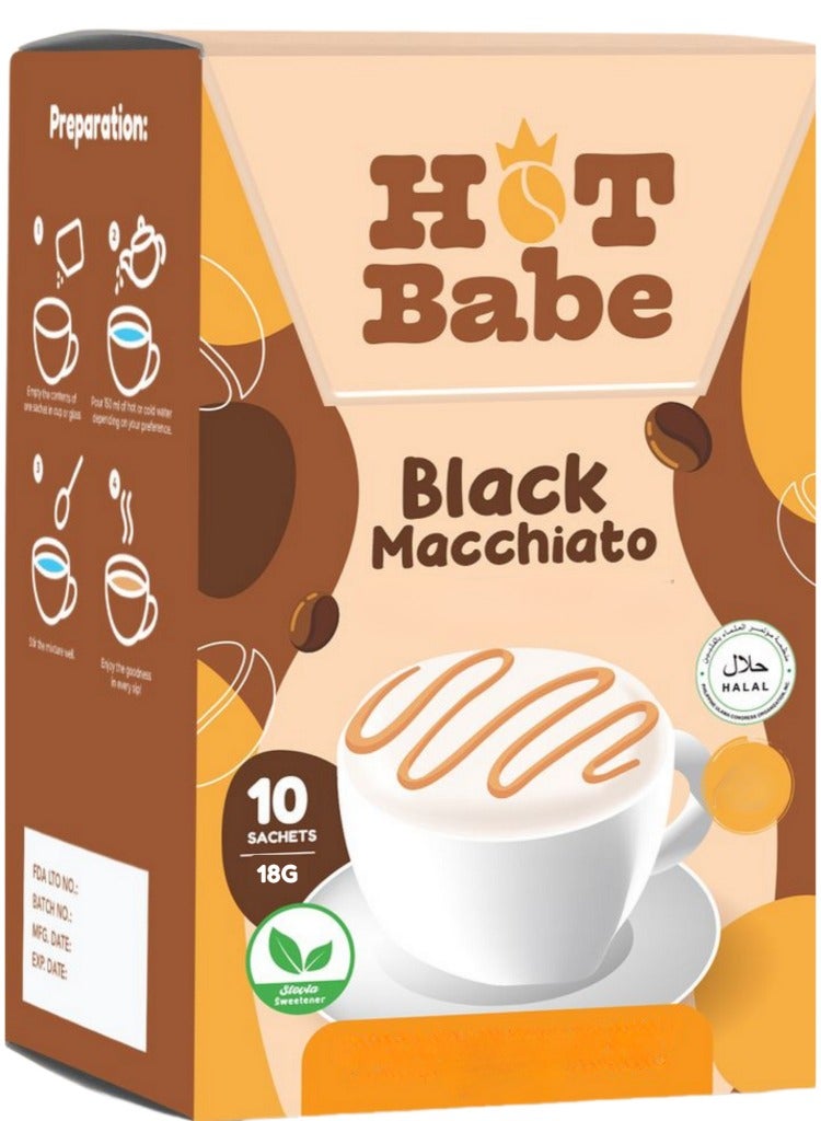 Hot Babe Black Macciato Dietary Supplement10 x 18g - Image 2