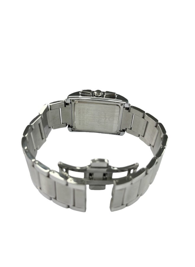 Al Fajr Men's Stainless Steel Strap Digital Wristwatch - Square Case WS-06SW - Image 2