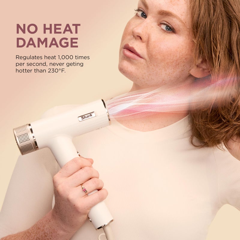 Shark Hair Dryer | SpeedStyle | No Heat Damage Hair Styling Tool | 3 Styling Tools Included | Portable & Powerful Blow Dryer | Best for Straight & Wavy Hair | Silk | HD331 - Image 2