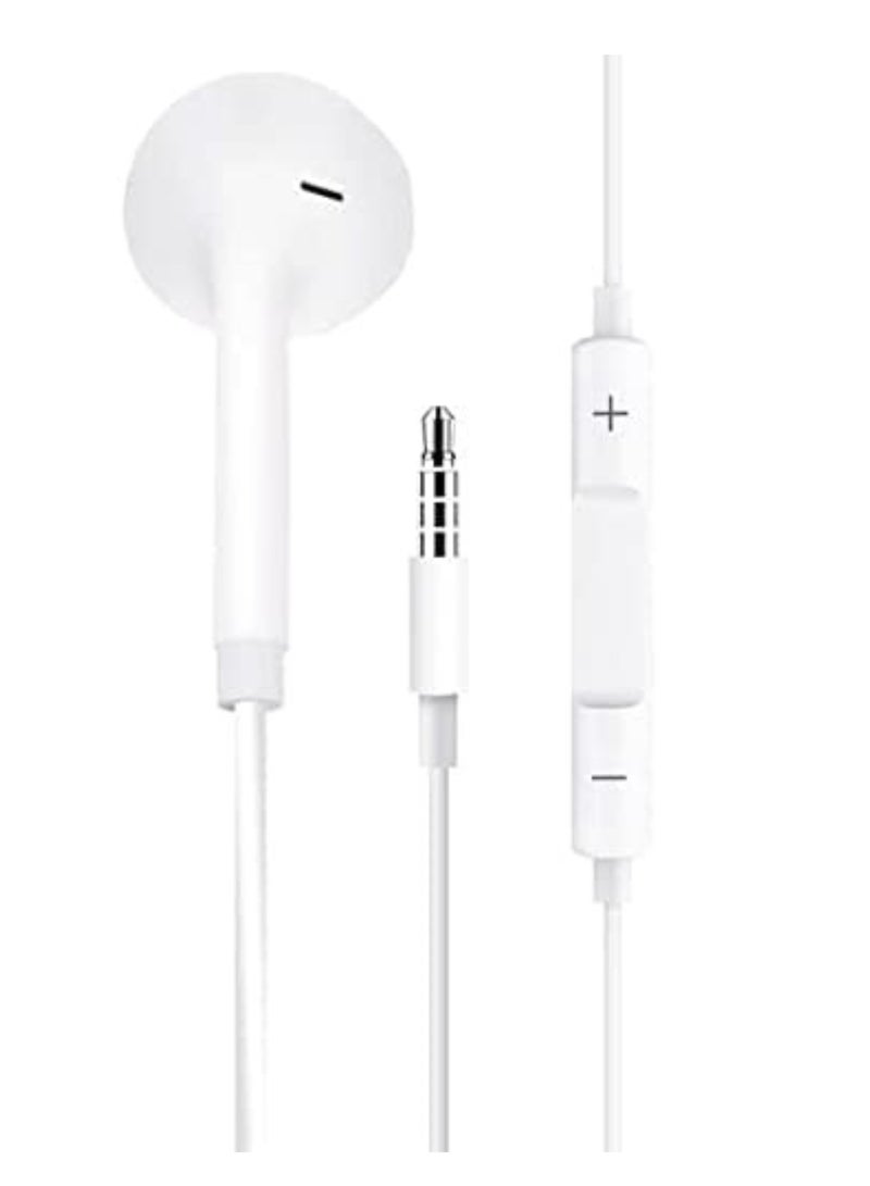 3.5mm Wired Earphone, Three Frequencies Balanced Clearer Hearing Experience, White, Universal earphone, Built-in Microphone, - Image 3