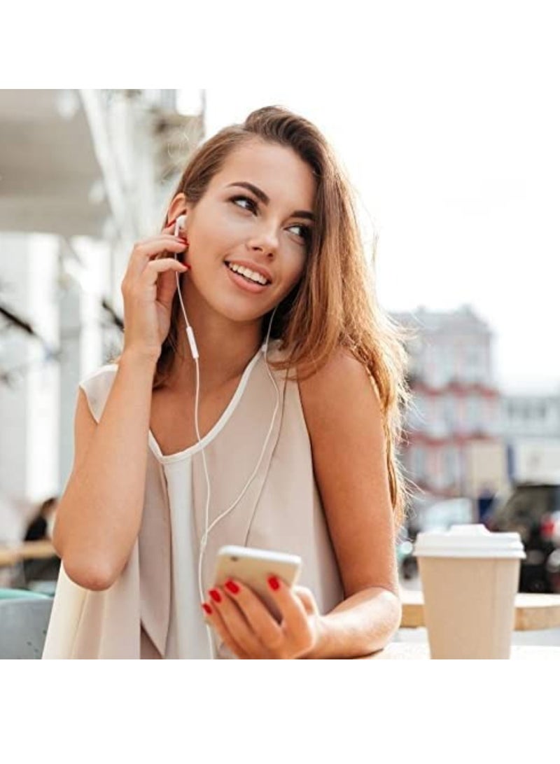 3.5mm Wired Earphone, Three Frequencies Balanced Clearer Hearing Experience, White, Universal earphone, Built-in Microphone, - Image 2