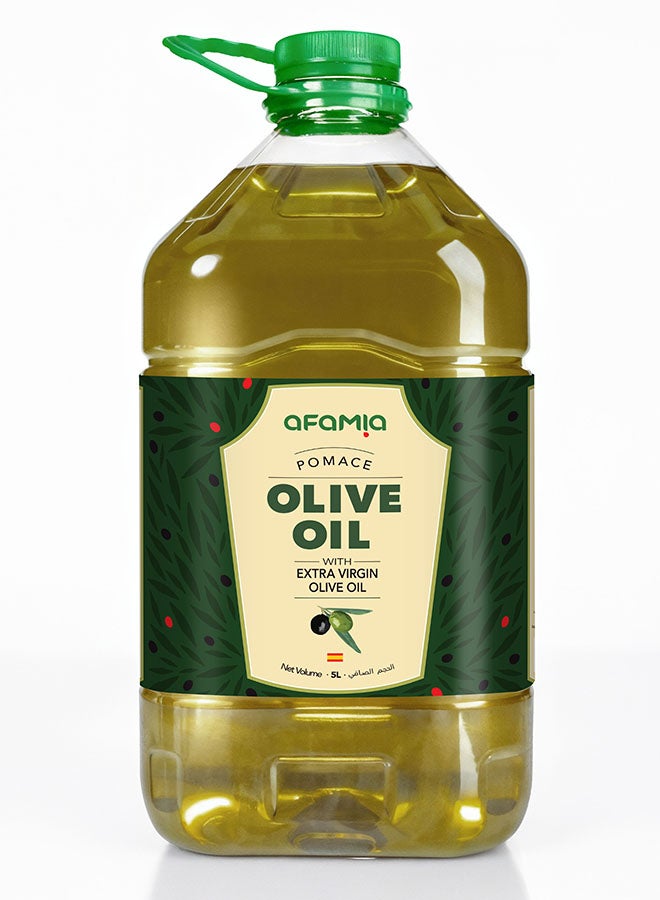 Afamia Spanish Pomace Olive Oil 5L PET | Bulk Pack | High Smoke Point | Ideal for Deep Frying & Commercial Use - Image 1
