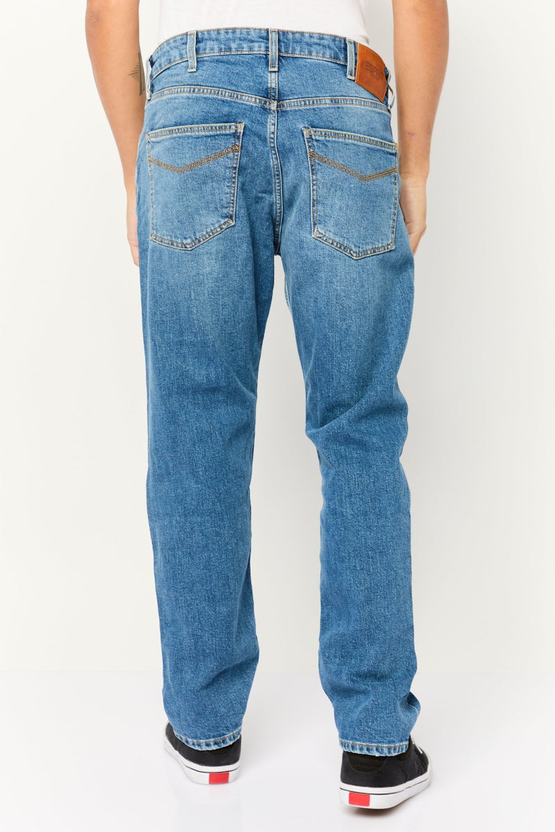 ESPRIT جينز ضيق للرجال بتصميم مغسول وقابل للتمدد، أزرق - Image 3